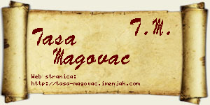Tasa Magovac vizit kartica
